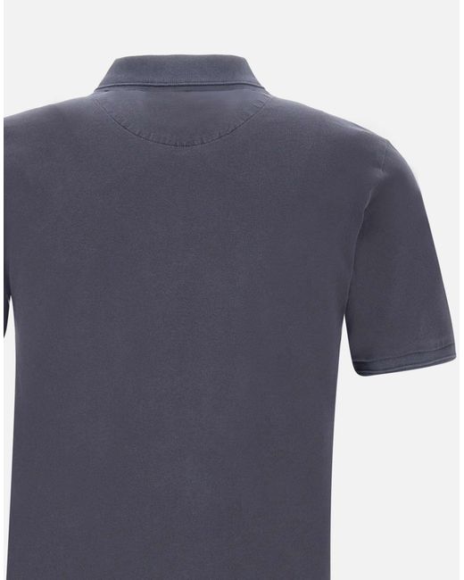 Woolrich Blaues Mackinak-Poloshirt Aus Baumwollpiquet in Blue für Herren