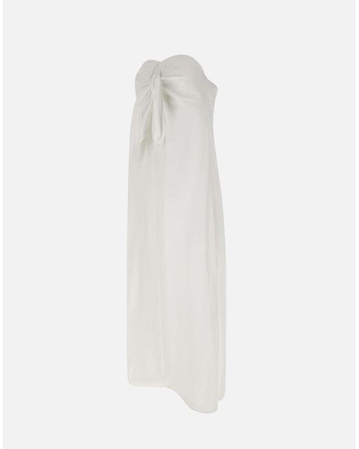 Birgitte Herskind White Weißes Baumwoll-Popeline-Sommerkleid