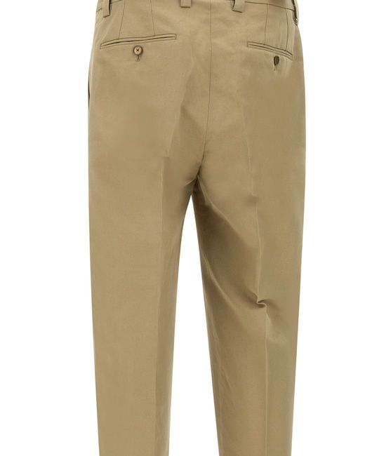 BRIGLIA Ecru Baumwoll-Leinenhose in Natural für Herren