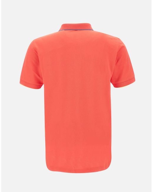 Sun 68 Baumwoll-Poloshirt Mit Kleinen Streifen in Pink für Herren