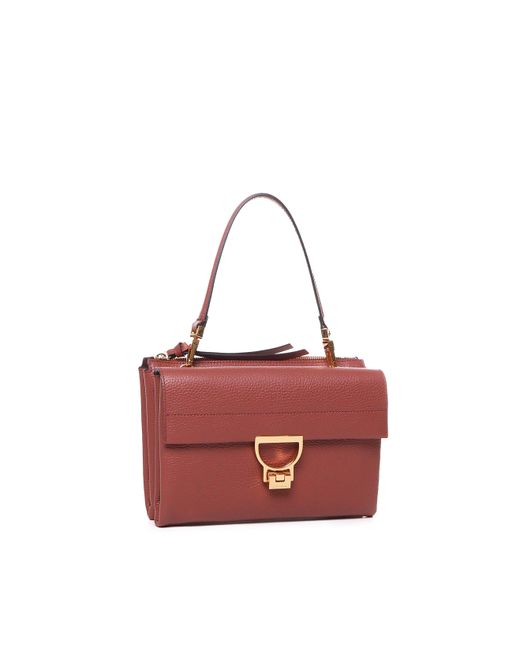 Coccinelle Red Arlettis Brandy Shoulder Bag