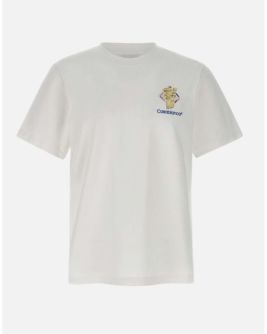 Casablanca Diamant-Säule Weißes T-Shirt Für Herren in White für Herren