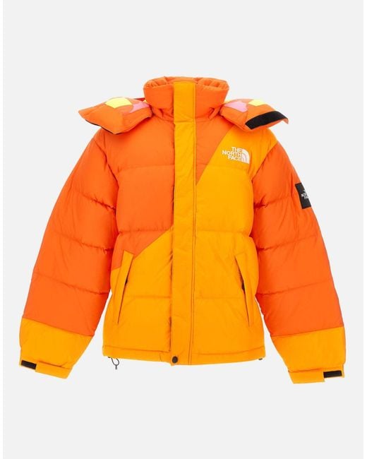 The North Face Orange Oversized Down Jacket Collaboration