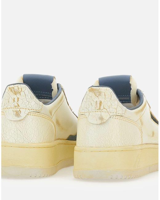 Autry Natural Medalist Niedrig Marshmallow Leder Sneakers