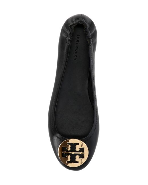 Tory Burch Black Ballerinas Minnie Aus Leder