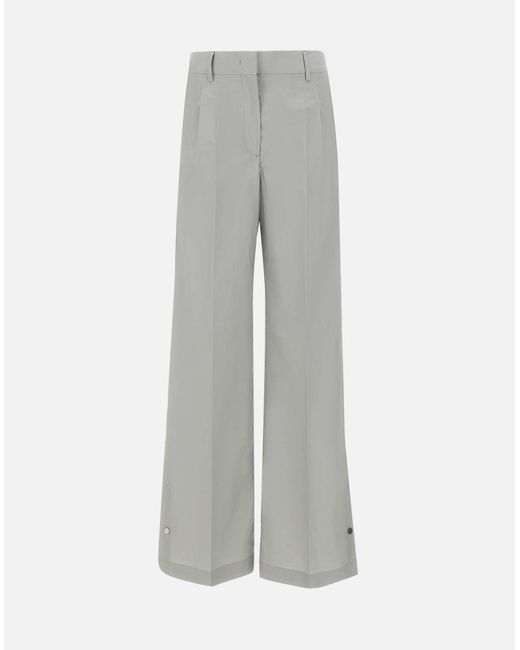 Iceberg Gray Graue Baumwollgabardine-Hose