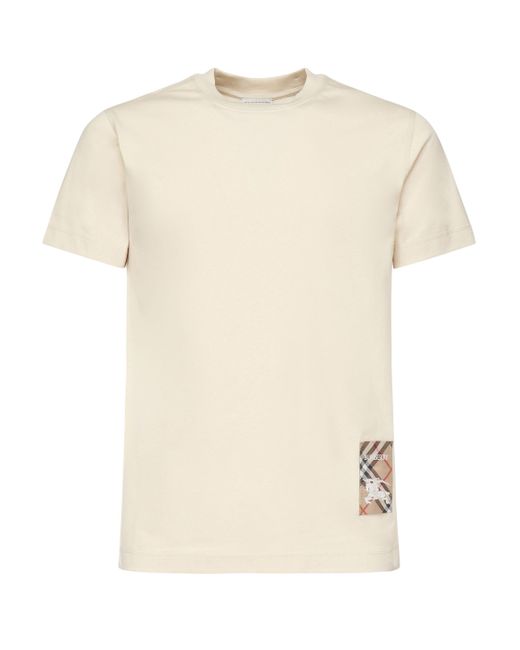 Burberry Prüfen Sie Das Slim Fit T-Shirt Der Anwendung in Natural für Herren