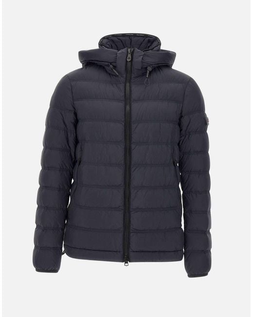 Peuterey Blue Down Jacket With Hood for men