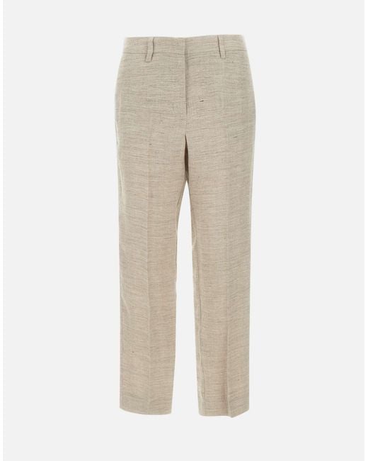 Marella Natural Perugia Leinenhose Mit Schmalem Schnitt
