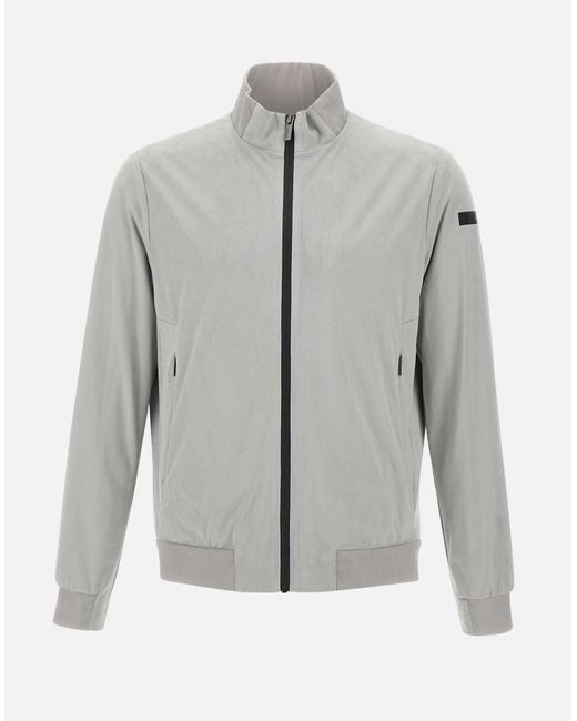 Rrd Graue Mikro-Velours-Reißverschlussjacke in Gray für Herren