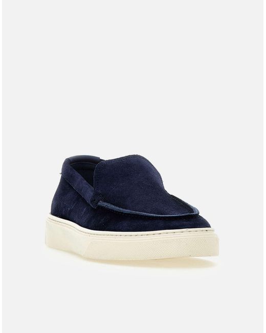 Woolrich Marineblaue Wildleder-Slipper in Blue für Herren
