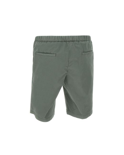 Devore Grüne Stretch-Baumwollshorts in Gray für Herren