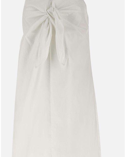 Birgitte Herskind White Weißes Baumwoll-Popeline-Sommerkleid