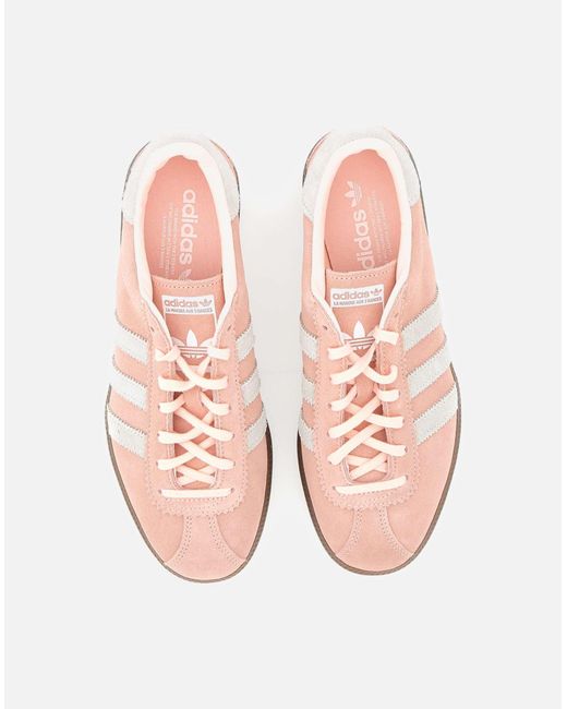 Adidas Pink Lachsrosa Wildlederturnschuhe