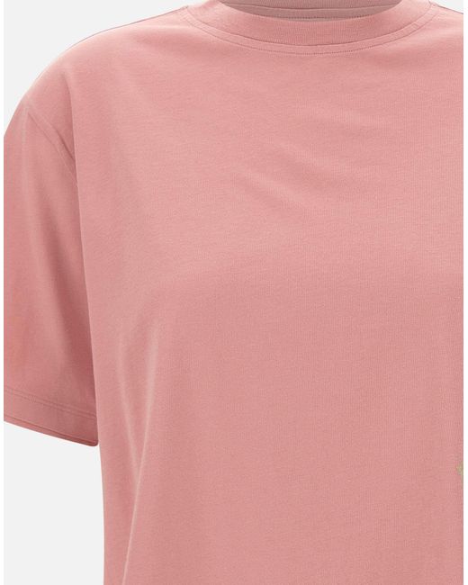 Woolrich Pink Mauve- Grafik-T-Shirt