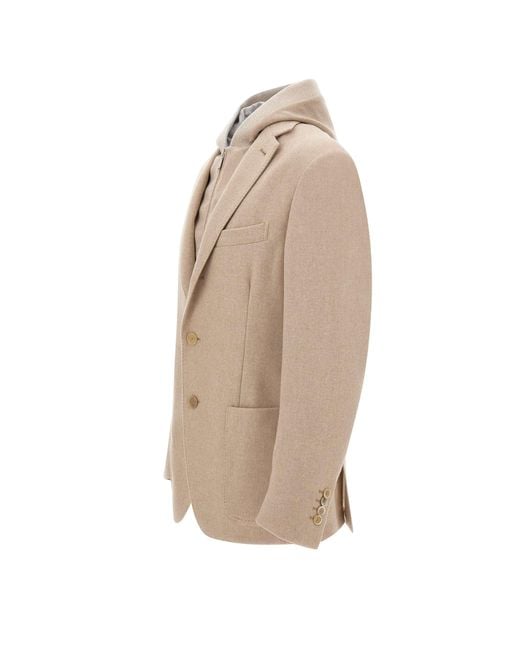 Eleventy Natural Wool Cashmere Jacket for men