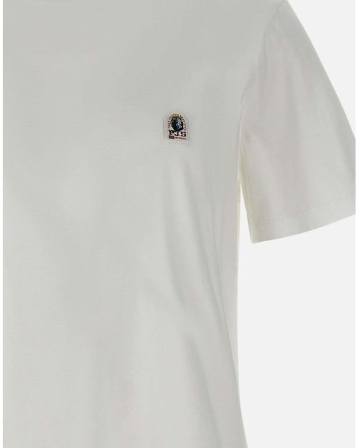 Parajumpers Patch Baumwoll-T-Shirt in White für Herren