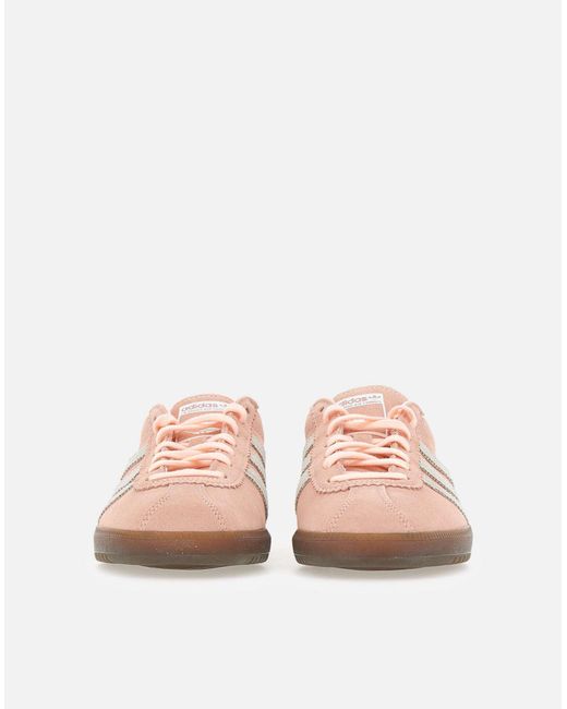 Adidas Pink Lachsrosa Wildlederturnschuhe