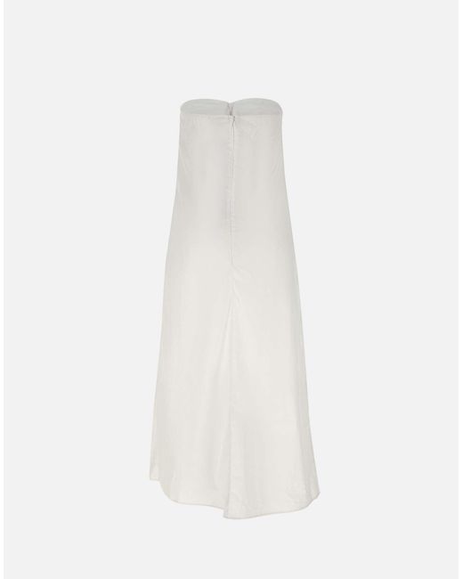 Birgitte Herskind White Weißes Baumwoll-Popeline-Sommerkleid
