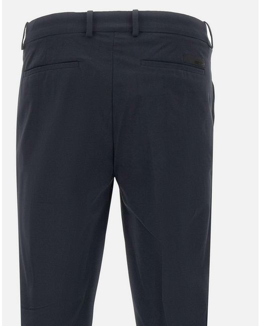 Rrd Blaue Slim-Fit-Chinos Mit Karomuster in Blue für Herren
