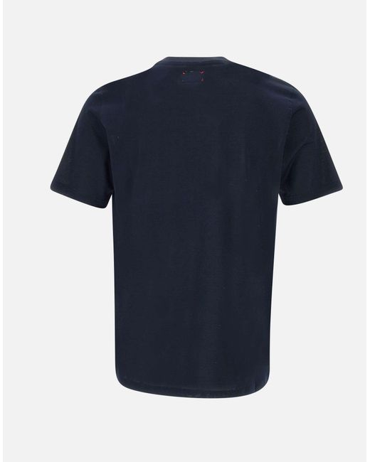 Kiton Ultrakomfortables T-Shirt Aus Blauer Baumwolle in Blue für Herren