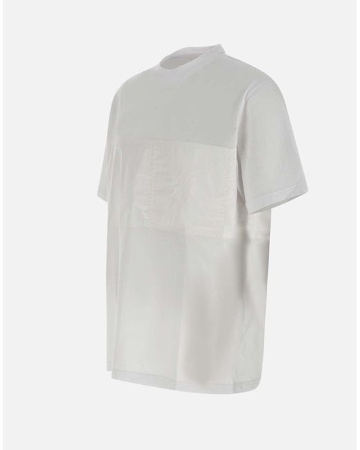 Iceberg 5D Weißer Baumwollmischung T-Shirt in White für Herren