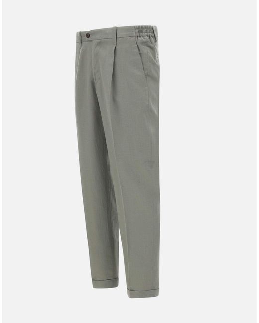 Devore Graue Leinenhosen in Gray für Herren
