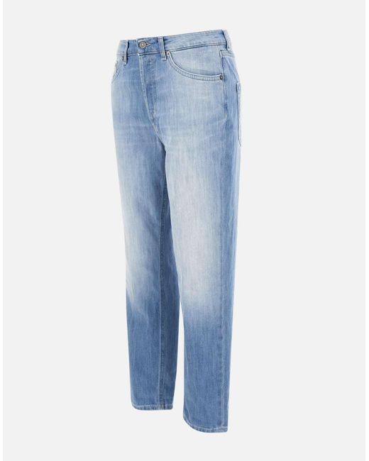 Dondup Blue Hellblaue Jeans Mit Lockerer Passform Von Koons