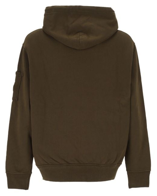 C P Company Ivy Grüner Kapuzenpullover in Green für Herren