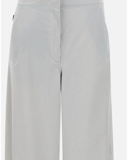 Herno White Funktionale Garderobe Perlgraue Hose