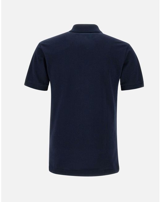 Lacoste Marineblaues Baumwoll-Poloshirt Mit Krokodil-Logo-Aufnäher in Blue für Herren