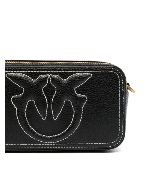 Pinko Black Carrie Schwarze Antikgold Tasche