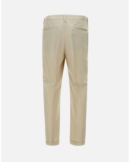 Devore Slim-Fit-Hose in Natural für Herren