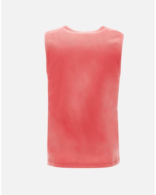 DIESEL T-Brico Tanktop Aus Korallenroter Baumwolle in Pink für Herren