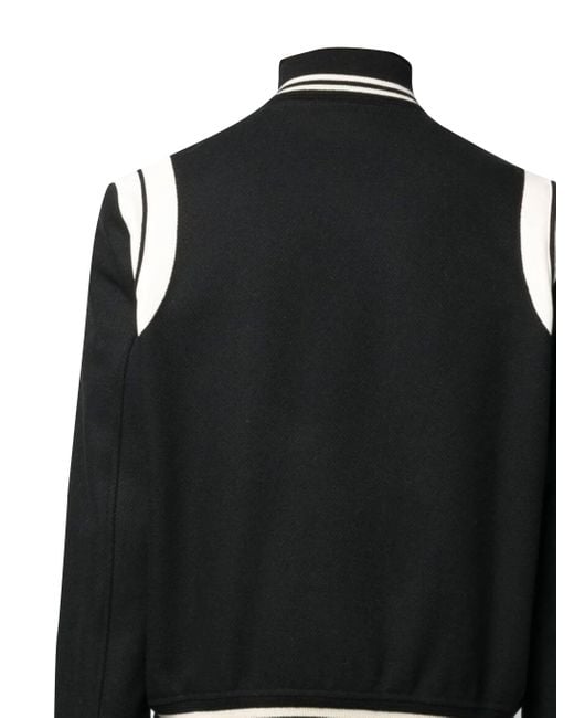 Saint Laurent Black Teddy Bomberjacke