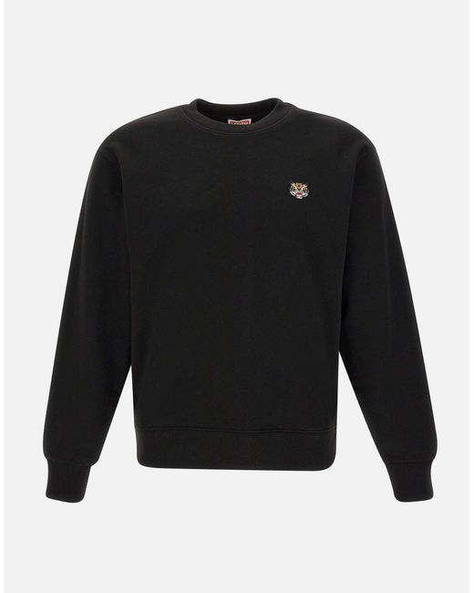 KENZO Glucklicher Tiger Schwarzes Baumwoll Sweatshirt in Schwarz fur Herren Lyst DE