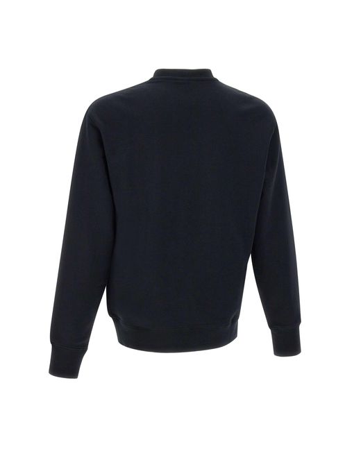 Versace Jeans Couture Baumwoll Schwarzer Sweatshirt in Blue für Herren