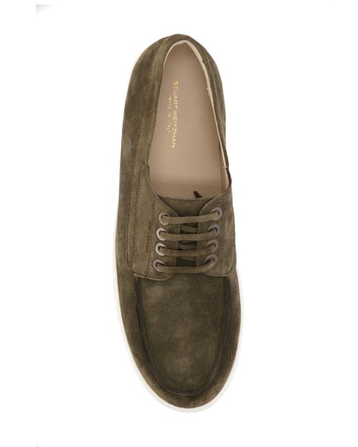 Stuart Weitzman Bristol Olivgrüne Sneakers in Brown für Herren