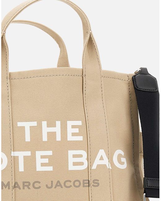 Marc Jacobs Natural Mittlere Tote-Stoff-Handtasche