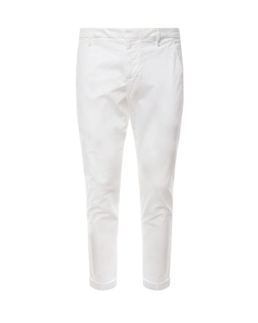 Dondup Gaubert Slim Chino-Hose in White für Herren