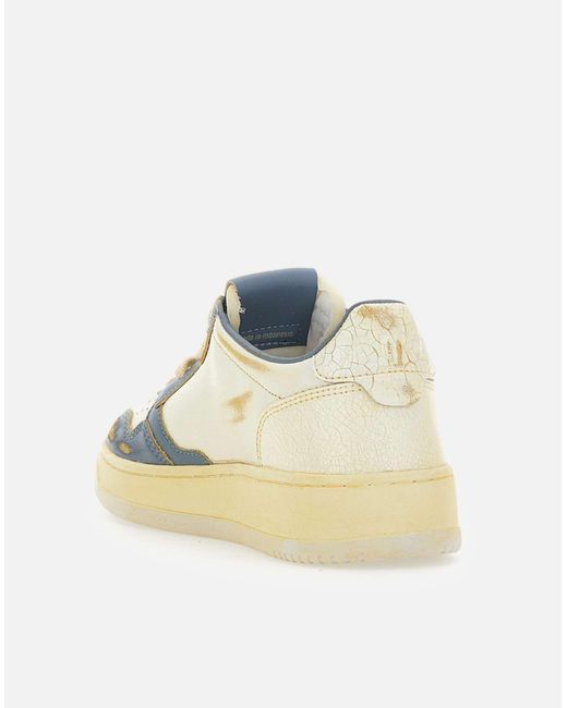 Autry Natural Medalist Niedrig Marshmallow Leder Sneakers