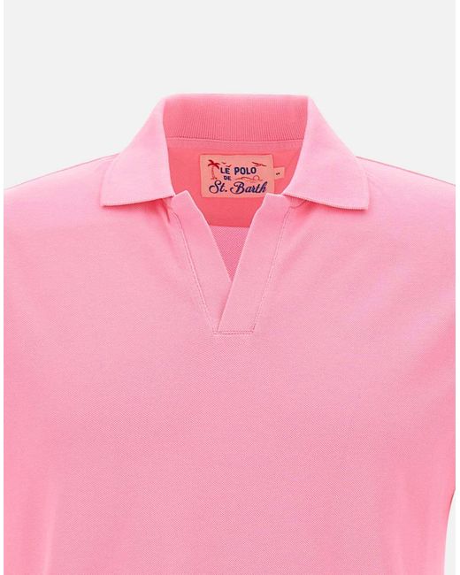 Mc2 Saint Barth Charles Piquet Polo in Pink für Herren