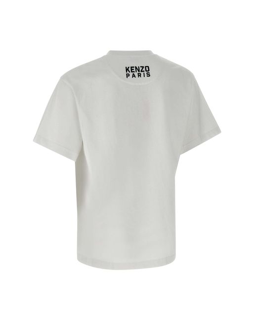 KENZO Gots Glücklicher Tiger Baumwoll-T-Shirt in Gray für Herren