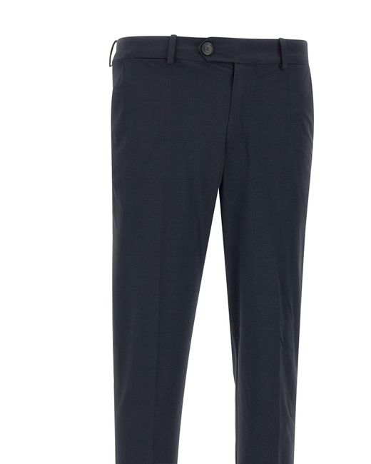 Rrd Blaue Slim-Fit-Chinos Mit Karomuster in Blue für Herren