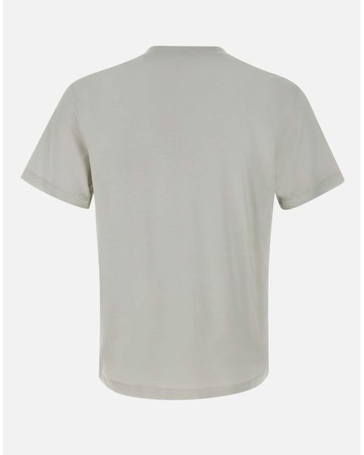 Eleventy Eisgraues Baumwoll-Modal-T-Shirt in Gray für Herren