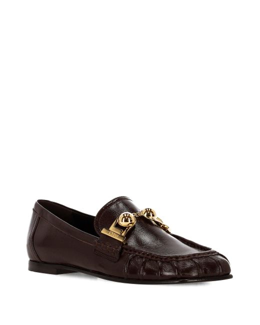 Chloé Brown Miles Kalbsleder Slipper