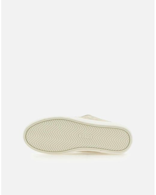 Date Natural Hillow Low Stardust Goldene Ledersneaker