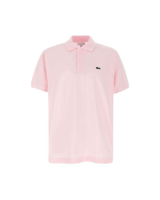 Lacoste Rosa Baumwoll-Piquet-Poloshirt Mit Ikonischem Logo in Pink für Herren