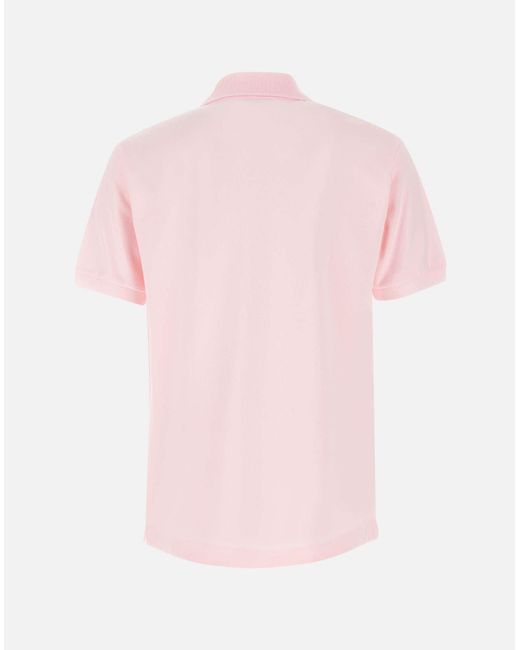 Lacoste Rosa Baumwoll-Piquet-Poloshirt Mit Ikonischem Logo in Pink für Herren