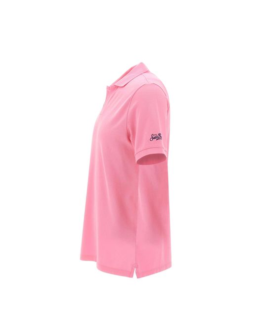 Mc2 Saint Barth Charles Piquet Polo in Pink für Herren